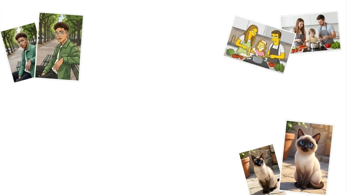 photo to cartoon background